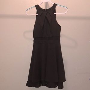 Black midi dress